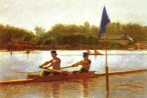 Thomas Eakins Biglen Brothers, Turning the Stake Sweden oil painting art
